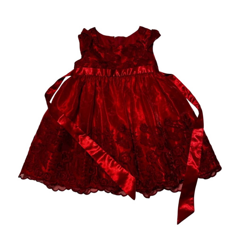 Elegant Red Kids Formal Dress